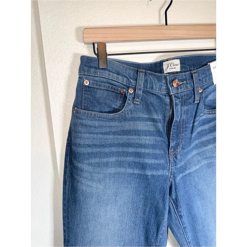 NWT J. CREW Slim Boyfriend Jean date night classic structured denim jeans 28P